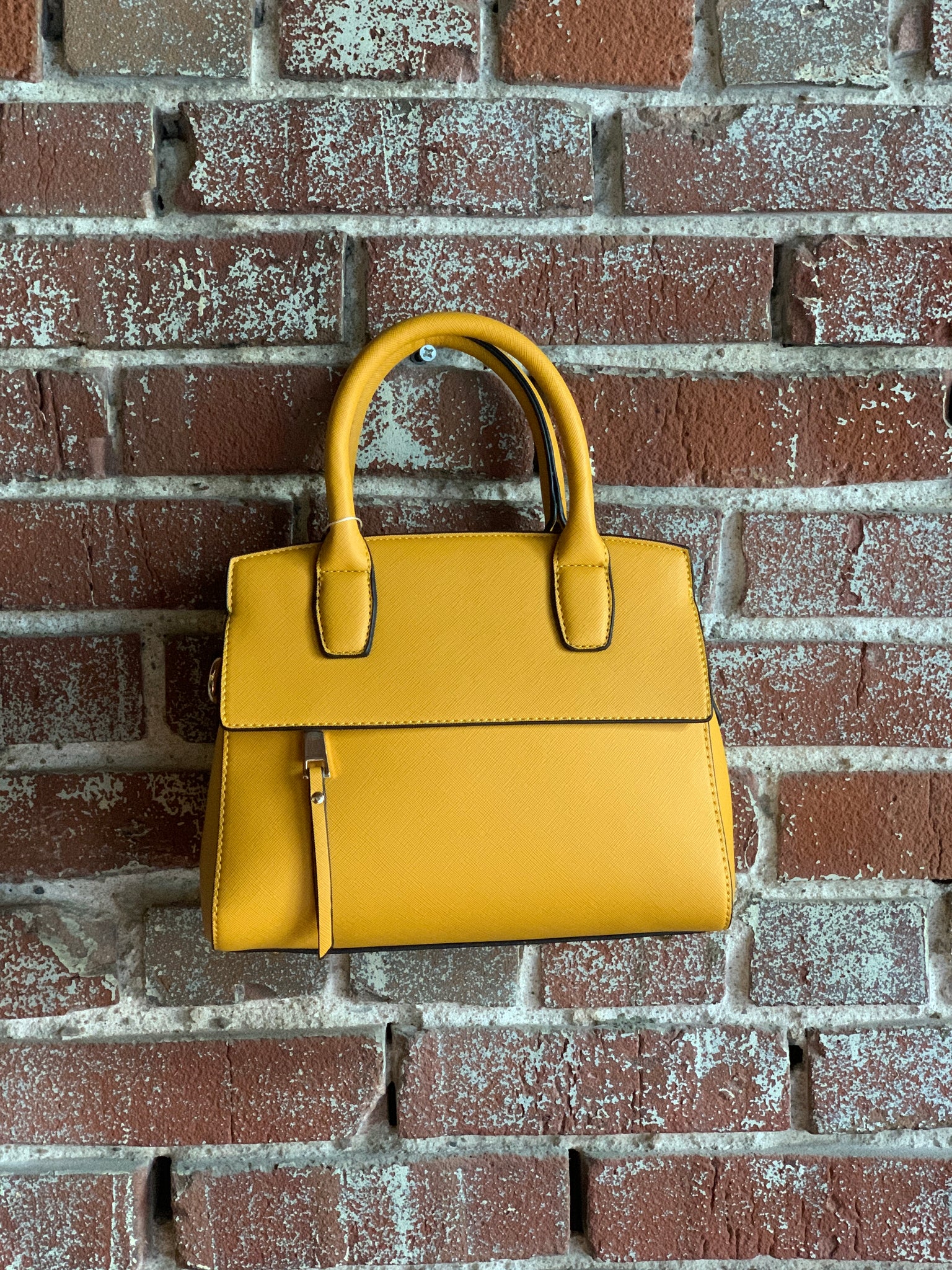 Isabelle Mustard Mini Crossbody Handbag