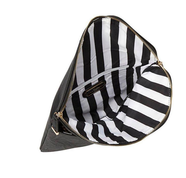 Stella Crossbody Envelope Clutch Bag Black